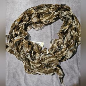 COLLECTION EIGHTEEN Water Floral Boa POLYESTER Scarf 15" x 78"